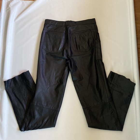 Vintage 80’s Leather Pants 31” waist - Picture 2 of 9